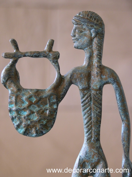 figura decorativa bronce Apolo