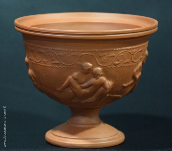 figura decorativa copa ceramica