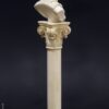 figura decorativa columna busto Apolo