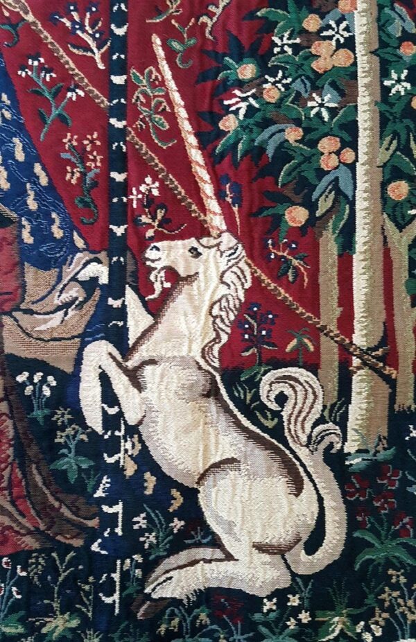 tapiz dama unicornio