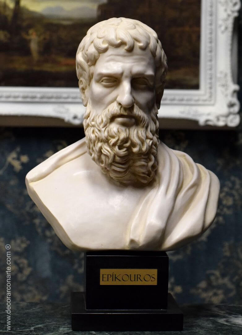 Bust of Epicurus. 34 cm. - Decorar con Arte