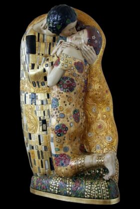 beso Klimt escultura