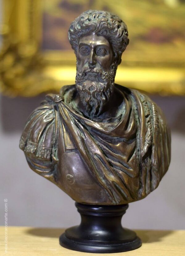 Marco Aurelio patinado en bronce Marcus Aurelius patiniert in Bronze