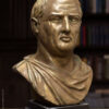 Busto de Cicerón con pátina de bronce Cicero-Büste mit Bronzepatina