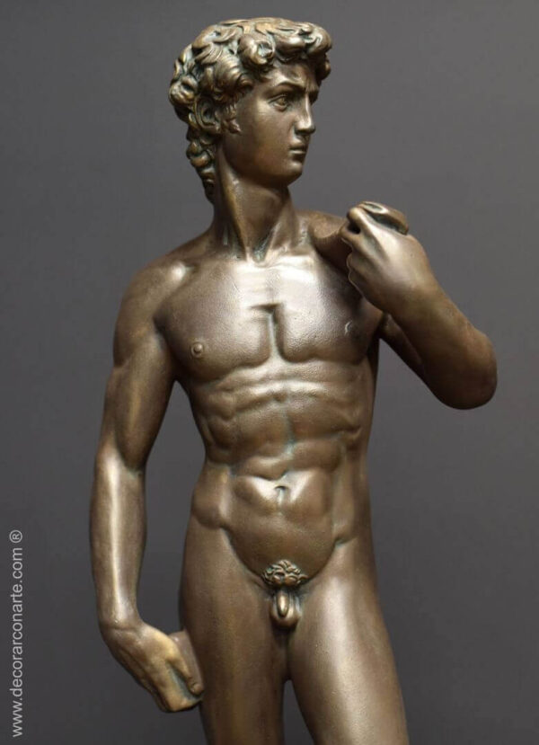 Escultura David de Miguel Ángel acabado bronce