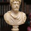 busto marco aurelio con base Büste Marcus Aurelius mit Sockel